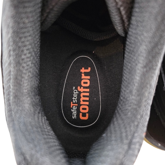 SafeTstep Men’s Black Slip Resistant Comfort Work Shoes Sneakers Size 10.5W Wide - Picture 5 of 11